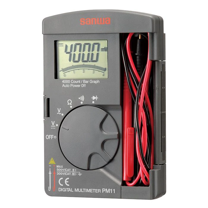 Sanwa PM11 Pocket Digital Multimeter with 4000 Count Display