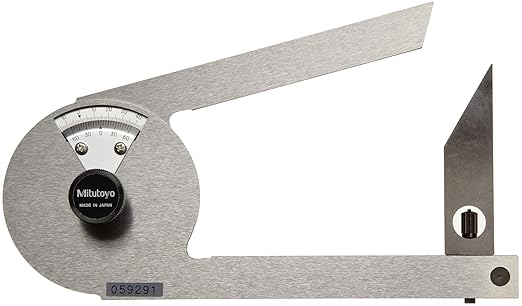 Mitutoyo 187-201 Bevel Protractor, 1°, 5 min