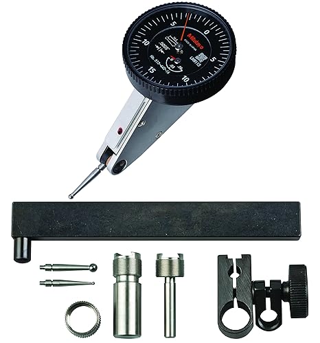 Mitutoyo 513-442-16T Horizontal Dial Test Indicator, Tilted Full Set, 0.06" Range