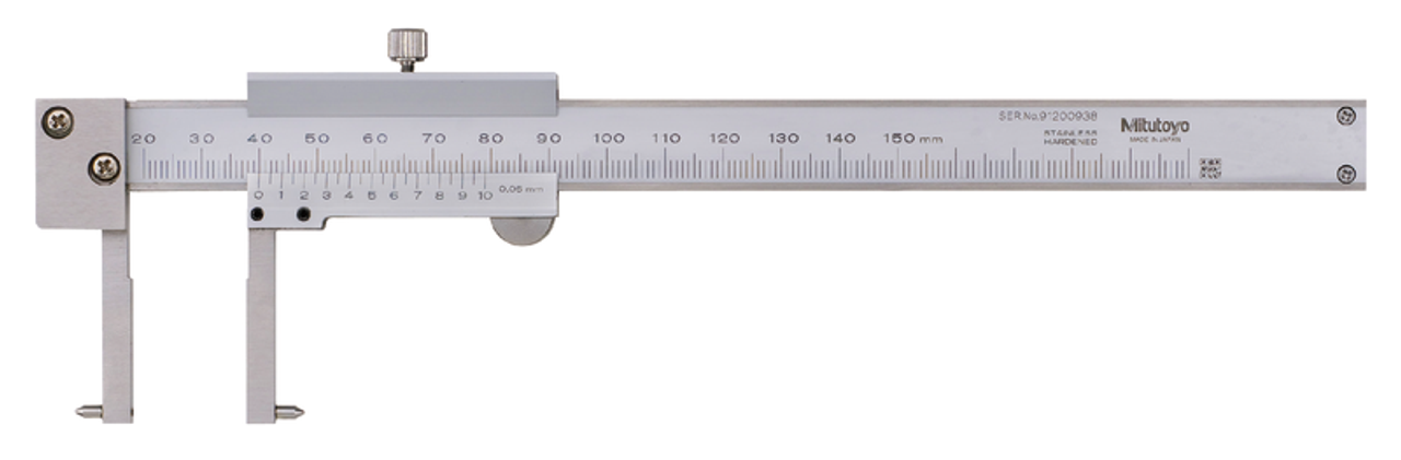 Mitutoyo 536-146 Metric Vernier Point Jaw Inside Caliper, 20 to 150 mm