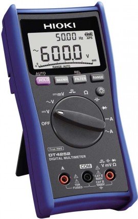 Hioki DT4252 Digital Multimeter, 10 A, Direct Input