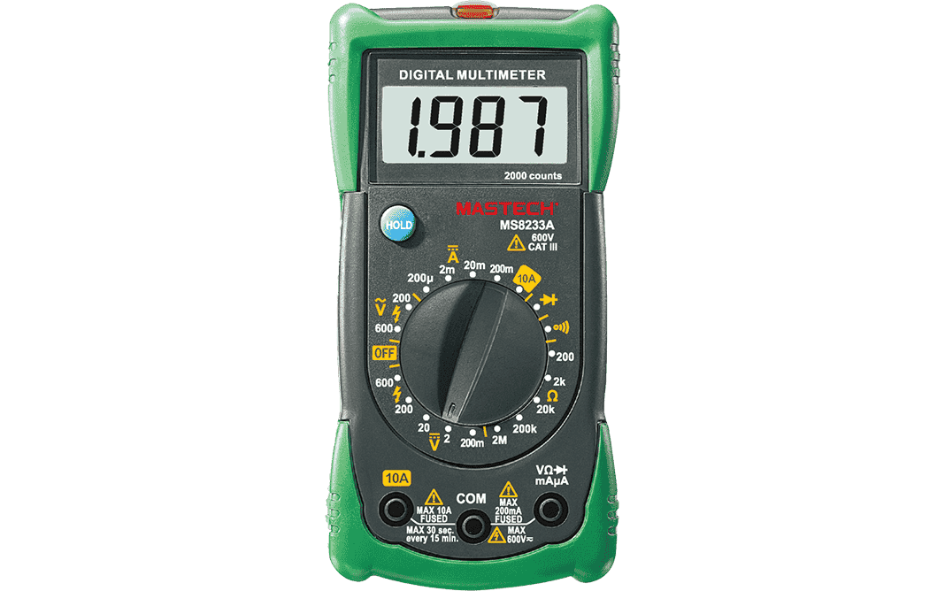 Mastech MS8233A Manual Ranging Digital Multimeter