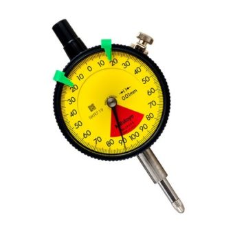 Mitutoyo 2959A Series 2 1-Revolution Dial Indicator, 1.6 mm/2 mm, 0.01 mm graduation