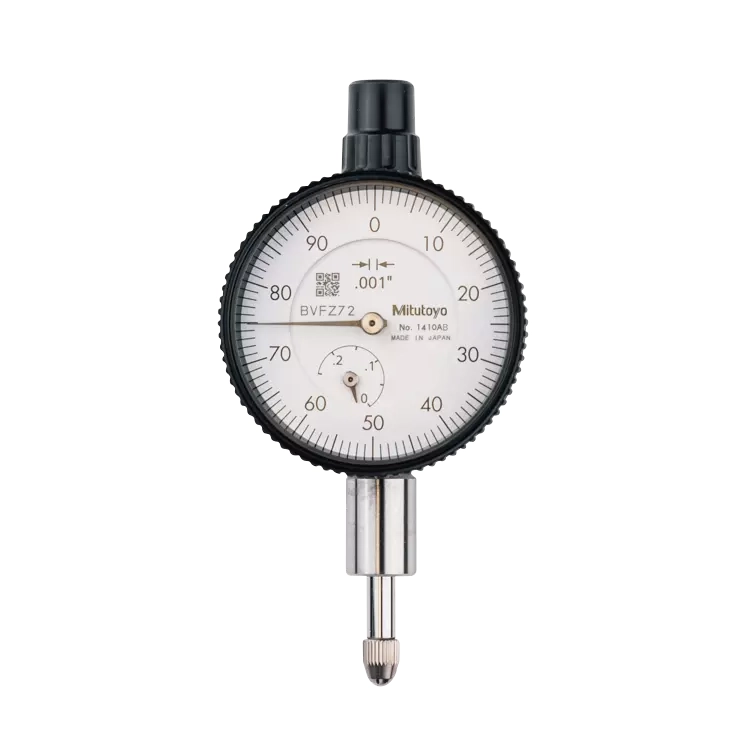 Mitutoyo 1410AB-10 Series 1 Compact Dial Indicator, 0.25", 0.001" graduation