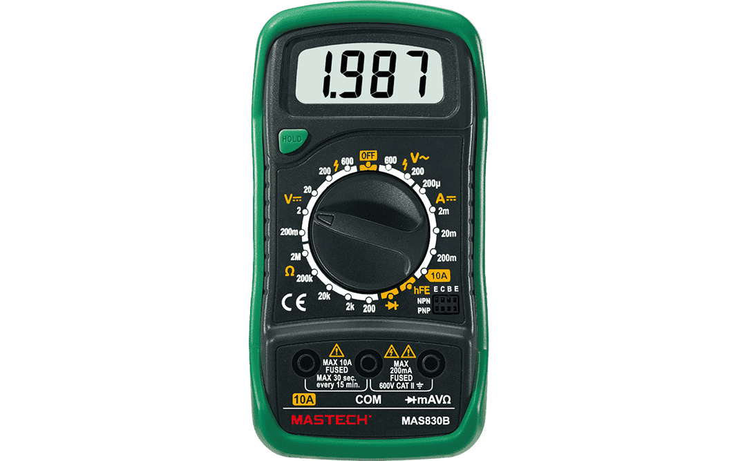 Mastech MAS830B Manual-Ranging Digital Multimeter