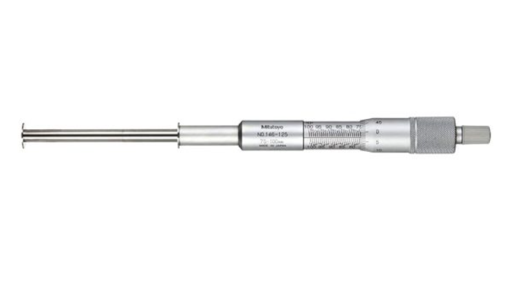 Mitutoyo 146-225 Groove Micrometer with non-rotating spindle, 75 to 100 mm, 12.7 mm