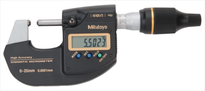 Mitutoyo 293-100-20 High Accuracy Digimatic Micrometer, 0 to 25 mm