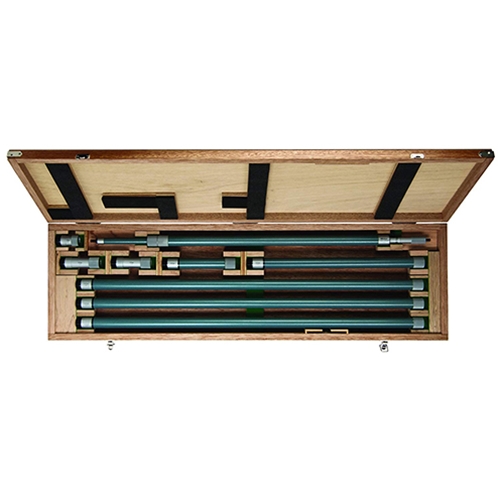Mitutoyo 140-164 Series 140 2-Point Tubular Inside Micrometer with Extension Pipes, 40 to 200"