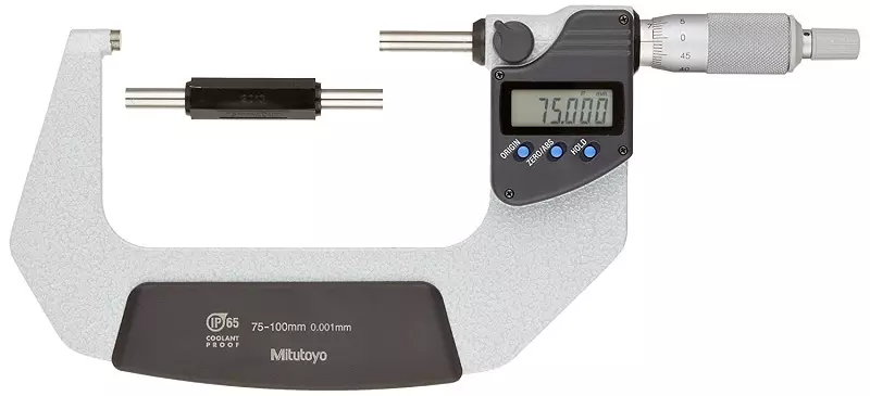 Mitutoyo 293-148-30 QuantuMike Micrometer, 75 to 100 mm, 0.001