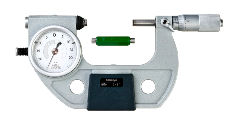 Mitutoyo 510-133 Series 510 Mechanical Indicating Micrometer, 2 to 3"