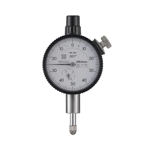 Mitutoyo 1411AB Series 1 Compact Dial Indicator, 0.25", 0.001" graduation