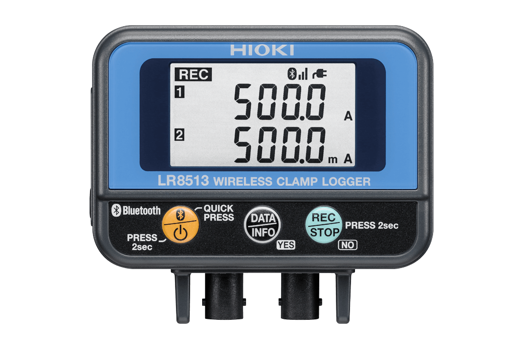 Hioki LR8513 Wireless 2-Channel AC/DC Current Clamp Logger, 2,000 A