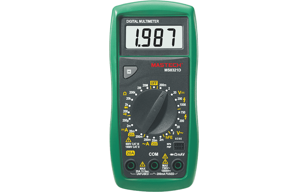 Mastech MS8321D Manual Ranging Digital Multimeter
