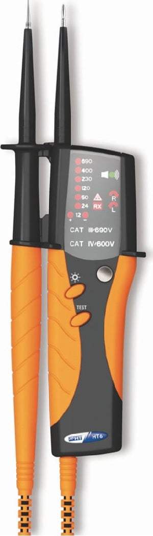 HT Instruments HT6 Two Pole Voltage Meter with LED Indications