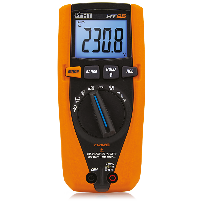 HT Instruments HT65 TRMS Digital Multimeter for DC Voltage Measurements up to 1500V