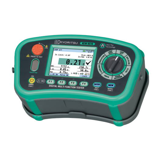 Kyoritsu KEW 6516 Multi-Function Tester, 100/250/500/1000 V