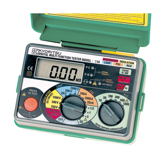 Kyoritsu 6011A 5-in-1 Continuity/Insulation/Loop Impedance/RCD/PSC Tester
