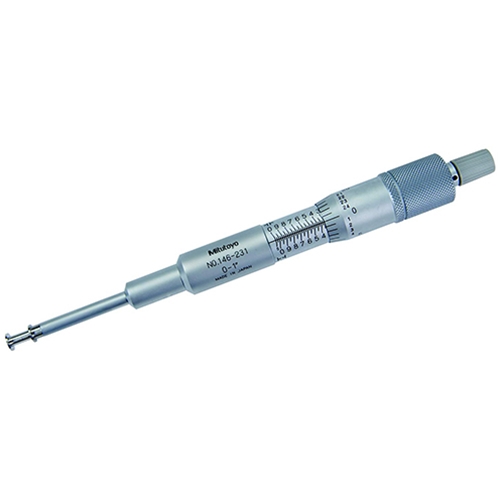Mitutoyo 146-231 Groove Micrometer with non-rotating spindle, 0 to 1", 0.25"