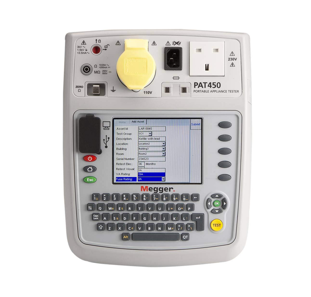 Megger PAT450 Portable Appliance Tester