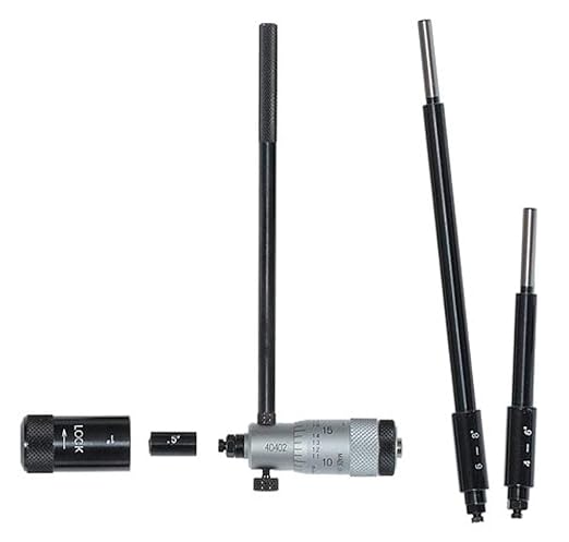 Mitutoyo 141-208 Inside Micrometer, Interchangeable Rod Type, 2-8in