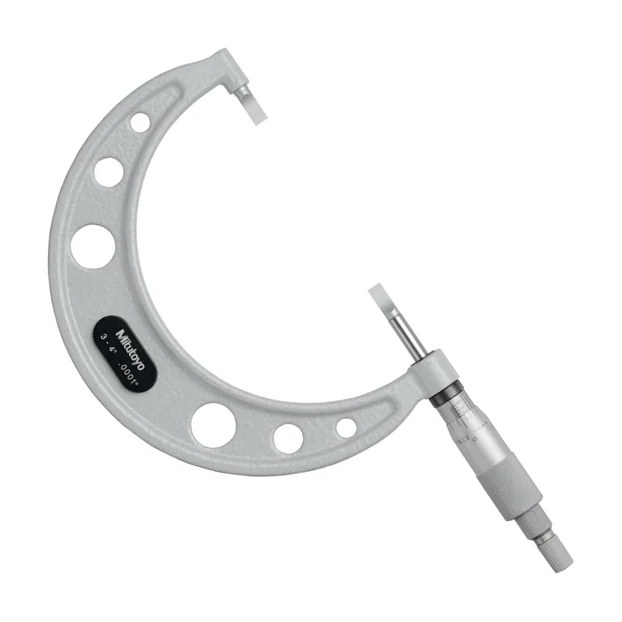 Mitutoyo 122-128-10 Blade Micrometer Hardened Steel, 3 to 4”