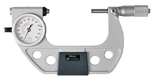 Mitutoyo 510-124 Series 510 Mechanical Indicating Micrometer, 75 to 100 mm