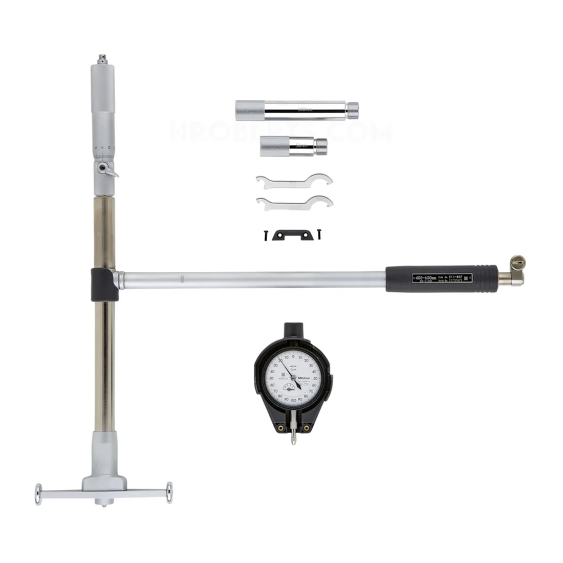 Mitutoyo 511-828 Micrometer Head Bore Gauge, 600 to 800 mm, 0.001 mm