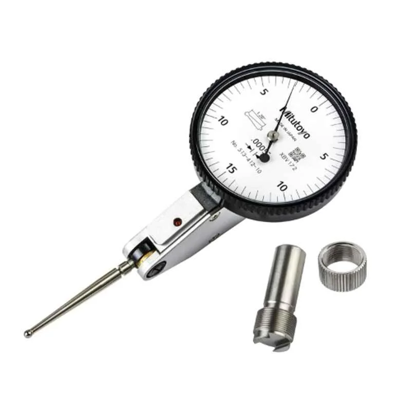 Mitutoyo 513-472-10E Horizontal Dial Test Indicator, Basic Standard Set, 0.03" Range