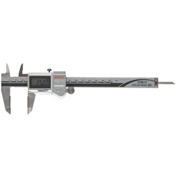 Mitutoyo 500-724-20 Absolute Coolant Proof IP67 Digimatic Caliper, 0-200mm, OD & ID Carbide Jaws, SPC Output
