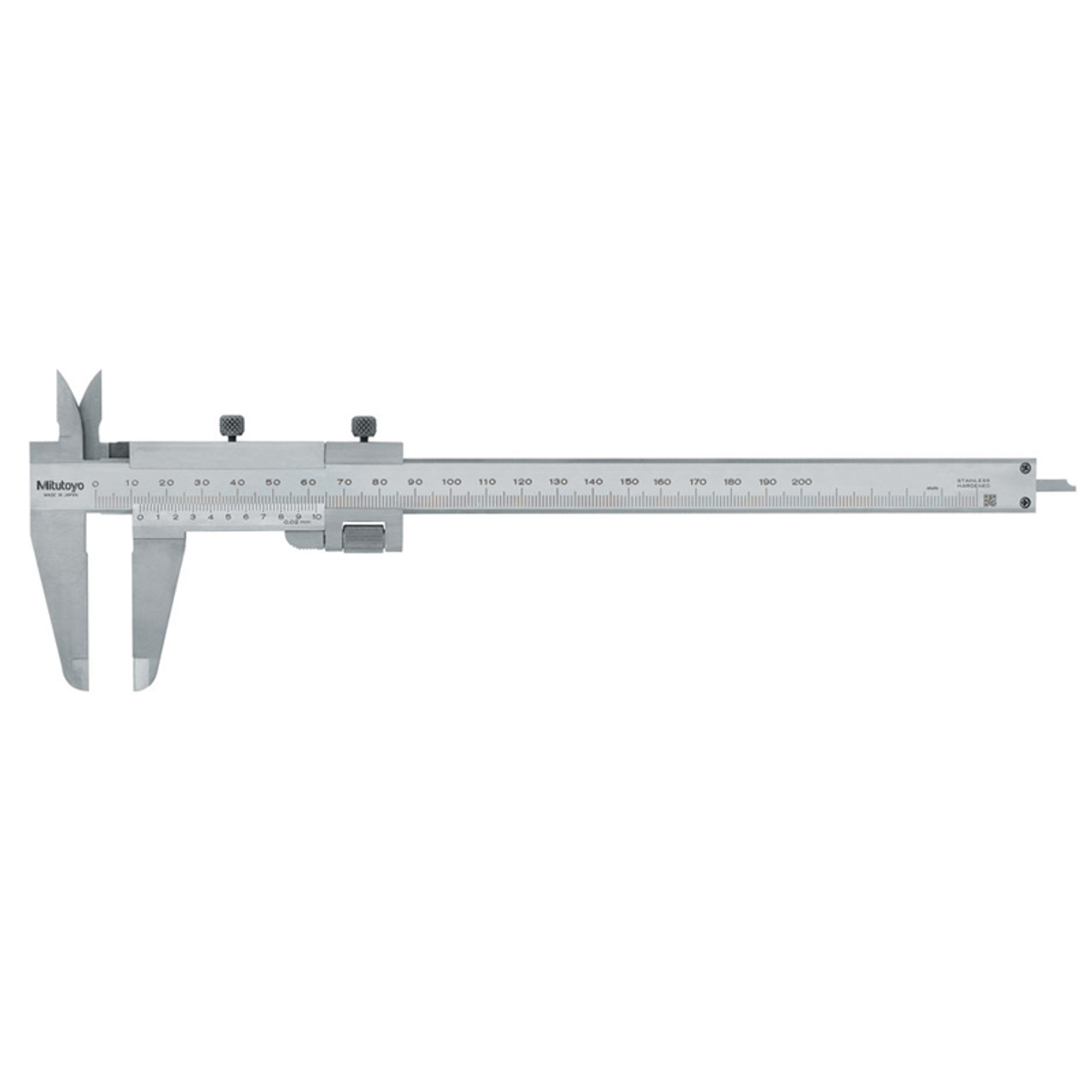 Mitutoyo 531-122 Mechanical Vernier Calliper, 0-6", 1/128"/0-150mm, 0.05mm