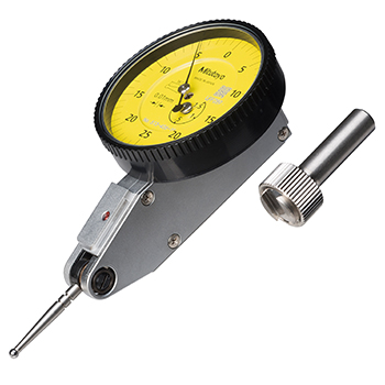 Mitutoyo 513-426-10A Horizontal Dial Test Indicator, Plus Set, 1.5mm Range