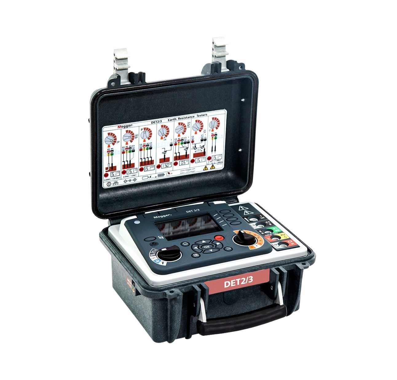 Megger DET2/3 50M KIT DET2/3 Ground Tester, 165ft (50m) Kit