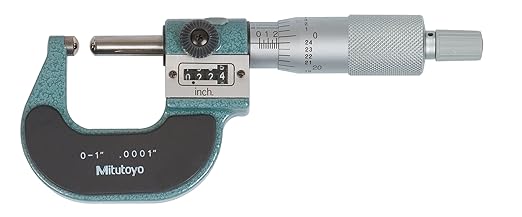 Mitutoyo 295-253 Spherical Face Micrometer, 0 to 1" (0 to 25.4 mm)