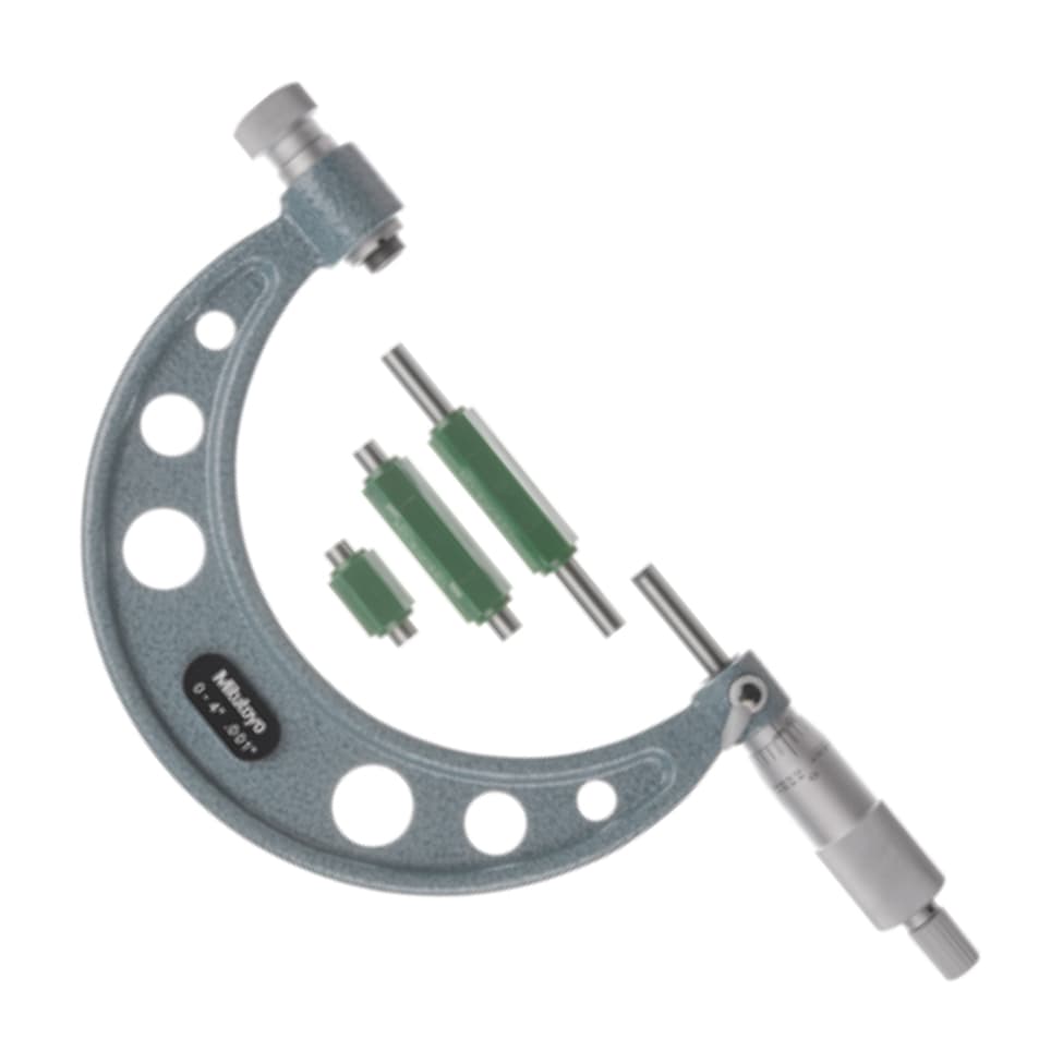 Mitutoyo 104-150 Outside Micrometer Interchangeable Anvil, 4 to 8”