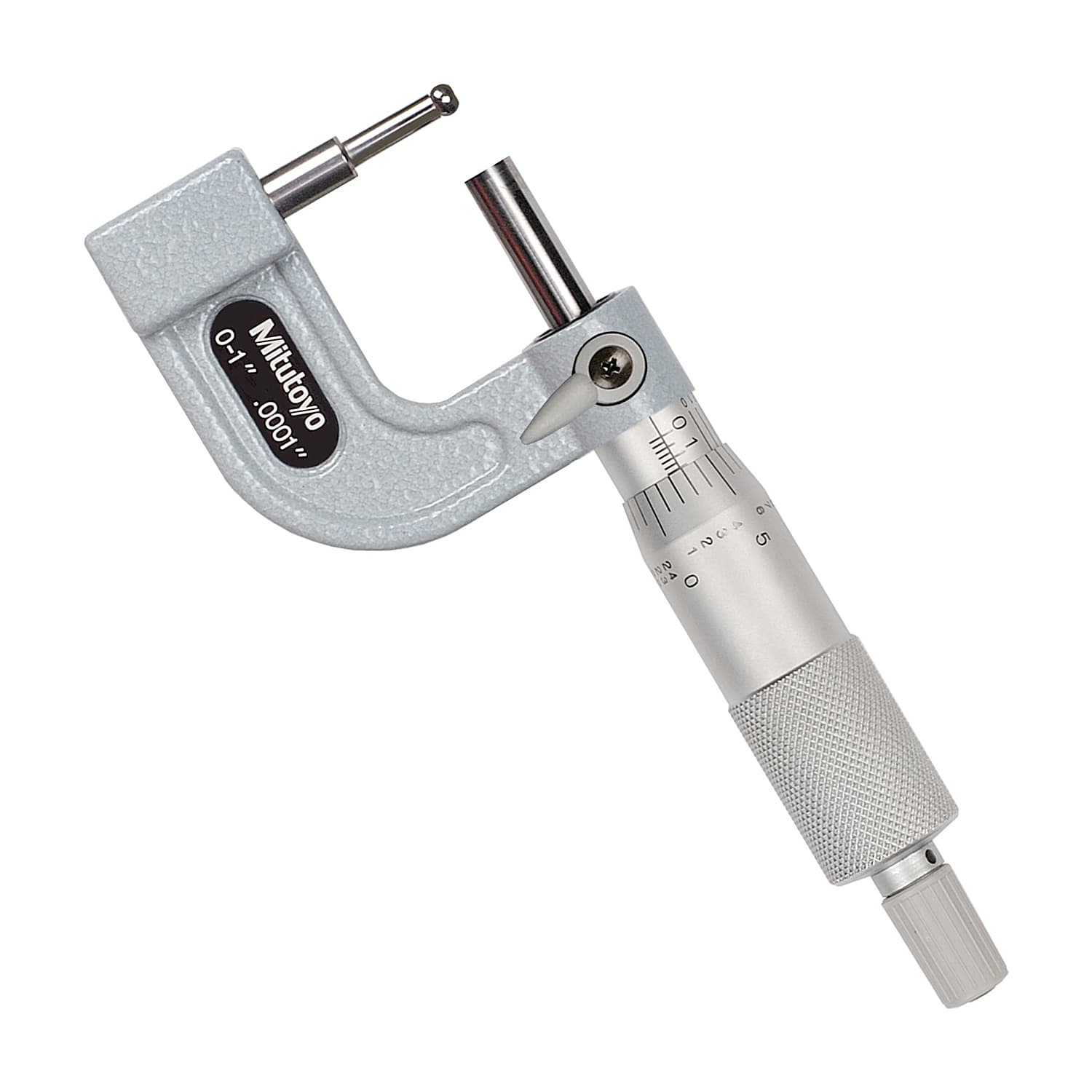 Mitutoyo 115-313 Series 115 Tube Micrometer with cylindrical anvil, 0 to 1", type C