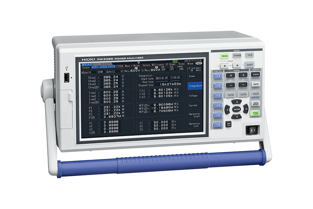 Hioki PW3390-03 Power Analyzer, 0.5Hz to 200kHz DC, With D/A Output and Motor Analysis