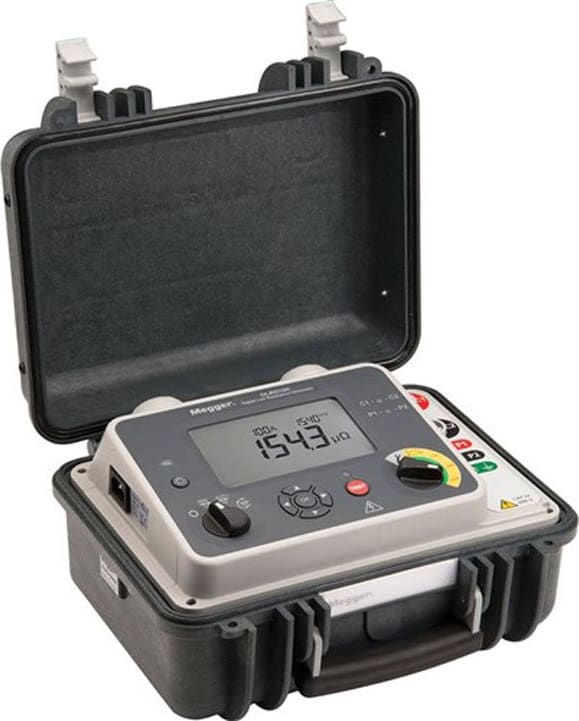 Megger DLRO100HB LG2-P3 Digital Low Resistance Ohmeter, 100A, Mains Powered