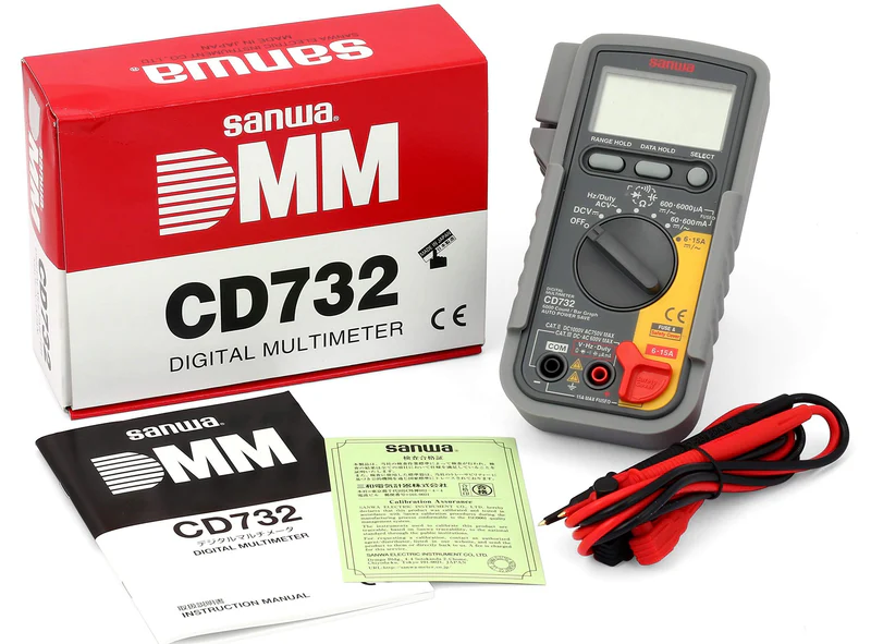 Sanwa CD732 Digital Multimeter with High-Speed Bar Graph & Continuity Buzzer with LED