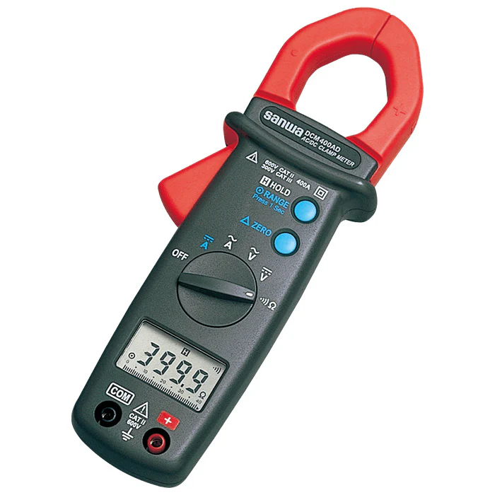 Sanwa DCM400AD Clamp Meter for Automotive Maintenance & Digital Multimeter Functions