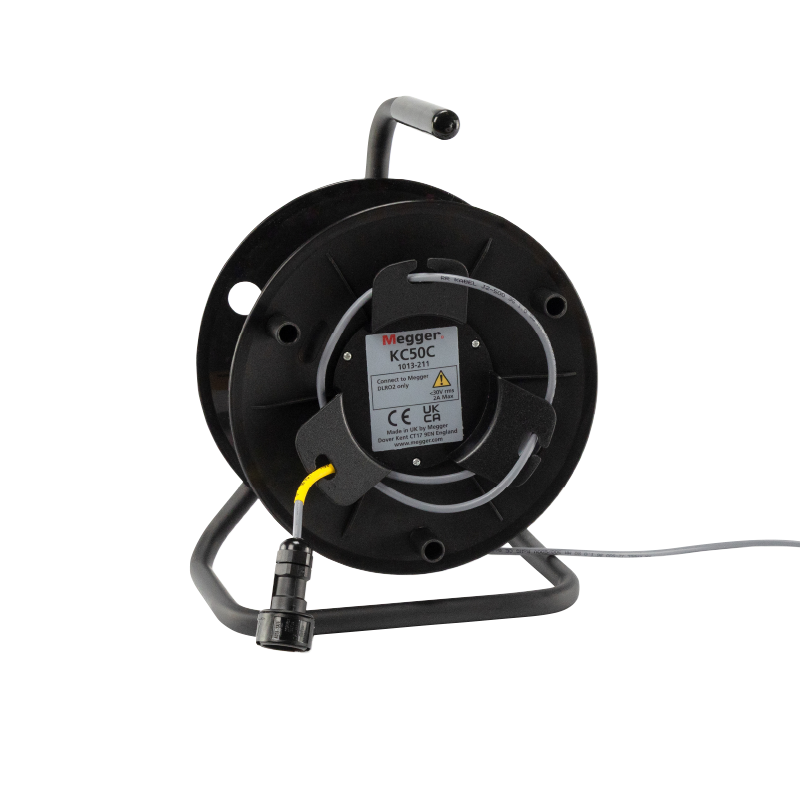 Megger DLRO Ducter Low Resistance with 50m Kelvin Clip Probe Reel Kit