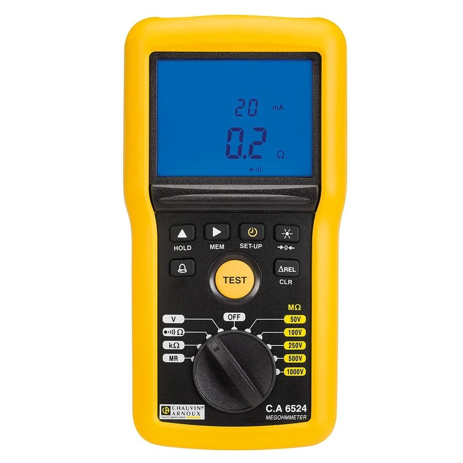 Chauvin Arnoux CA6524 1kV Insulation and Continuity Tester