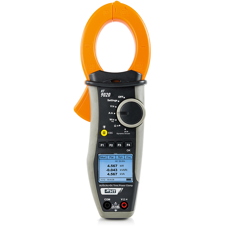 HT Instruments HT9020 Clamp-on Power Quality Analyzer 1000A AC/DC TRMS