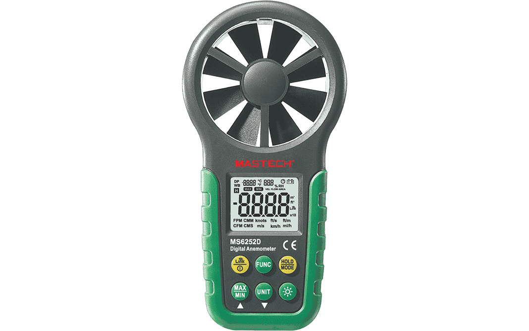 Mastech MS6252D Digital Anemometer
