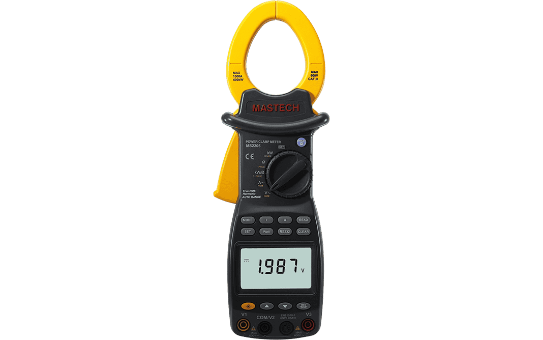 Mastech MS2205 Three-Phase Digital Power Clamp Meter