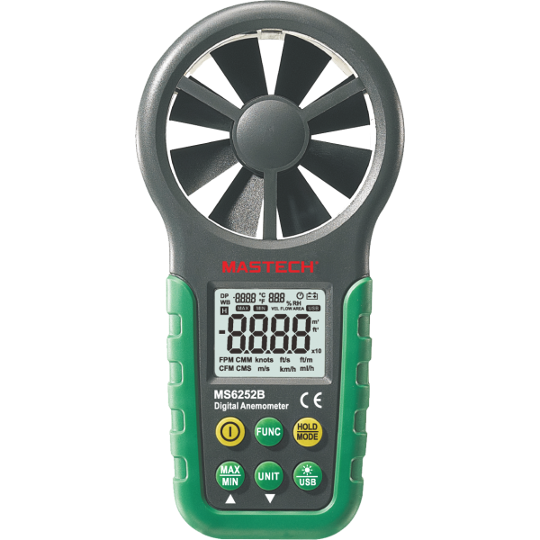 Mastech MS6253B Digital Anemometer