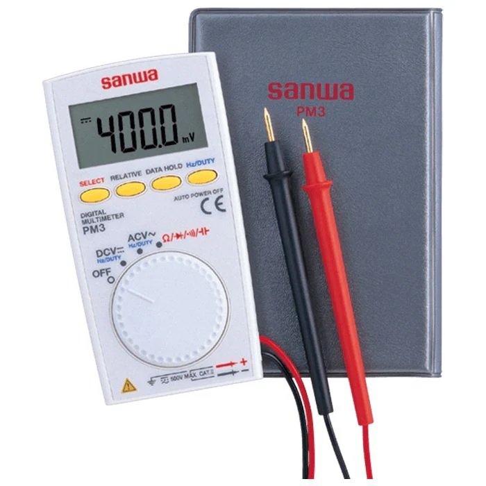 Sanwa PM3 Pocket Digital Multimeter with Folding Case