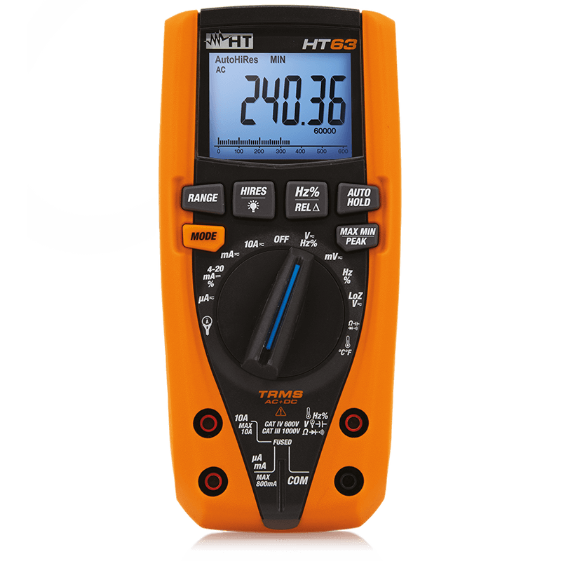 HT Instruments HT63 Professional TRMS AC+DC Digital Multimeter