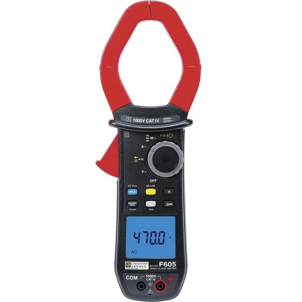 Chauvin Arnoux F605 True RMS AC/DC digital clamp meter