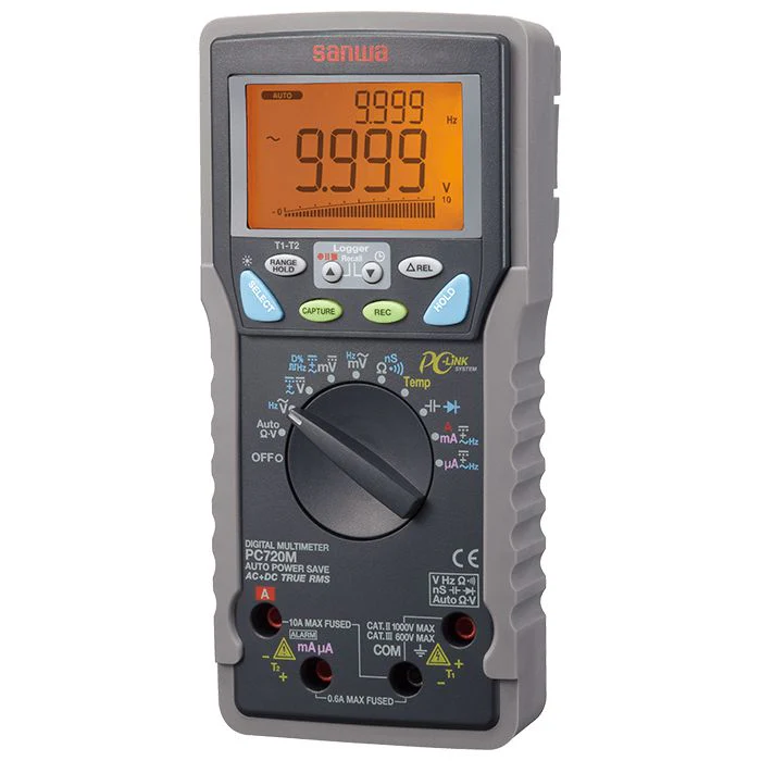 Sanwa PC720M Digital Multimeter with True RMS + Datalogging and PC Link