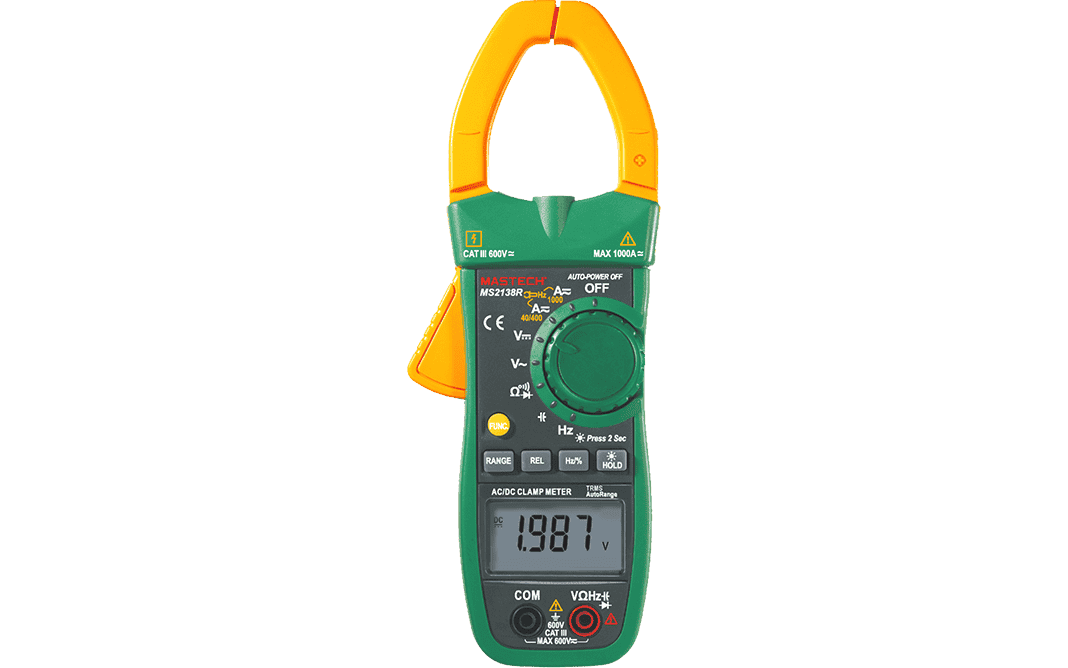 Mastech MS2138R Professional-Grade Digital AC/DC Clamp Meter